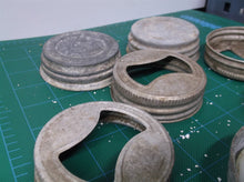 Lot of 11 fragile magnesium jar lids