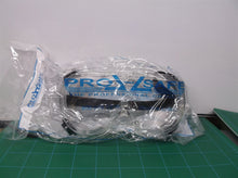 Protective Goggles pro safe Wraparound Clear Tint Plastic Lens Clear Fram