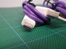 purple audio & charge cable for Boombotix Boombot REX Weatherproof Bluetooth Sp