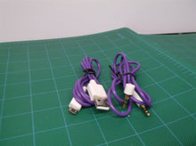 purple audio & charge cable for Boombotix Boombot REX Weatherproof Bluetooth Sp