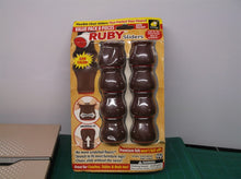 Ruby Sliders Flexible Chair Sliders BulbHead 8 Pack Dark Walnut Floor Protector