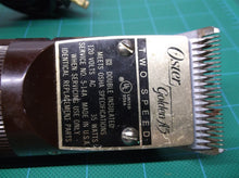 Oster Golden A5 2 Speed Hair Trimmer VINTAGE RETRO Red with brushes