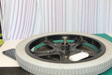 Rear wheel with pulley tire and axle for a 21st Century Scientific Inc Bounder P