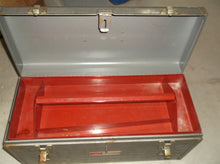 Sears Craftsman 20" Large Metal Tool Box with Red tool Tray
