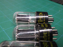2 x 6SN7 GT & 2 x 6SN7 GTB Raytheon Black Plate Tubes - TV-7