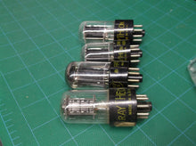2 x 6SN7 GT & 2 x 6SN7 GTB Raytheon Black Plate Tubes - TV-7