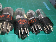 5 x 6SN7 GTB CBS Tubes - TV-7