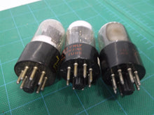 3 x 6SN7 GT/GTB Zenith Tubes - TV-7
