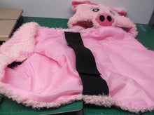 pig costume strap on headpiece and back for dogs
