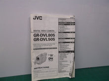 JVC gr-dvl805 digital video camera english manual only