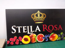 stella rosa wine sign off of a wine stand