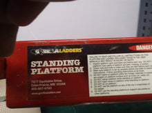 Gorilla Ladders Standing Platform w Locking Arms. Heavy Duty Platform for Ladder