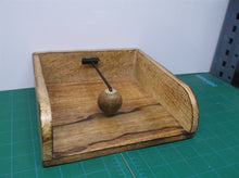 rustic farm wood napkin holder