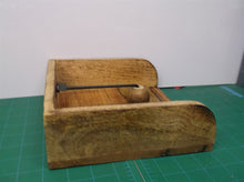 rustic farm wood napkin holder