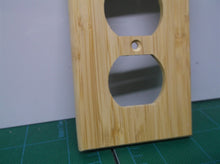 1pc Raw Wood Double Hole Outlet Cover