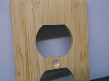 1pc Raw Wood Double Hole Outlet Cover