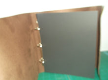Leather Photo Album with Vintage Scrapbook Style Pages