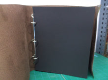 Leather Photo Album with Vintage Scrapbook Style Pages