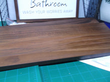 WOPITUES Floating Shelves with Bathroom Wall Décor Sign,Wood Floating Bathroom S