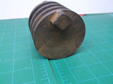 Odd Vintage 3"x2.5" pulley, 3x3-3/8 OAH Tube Bending? 3 groove pulley 3/8, 1/2,