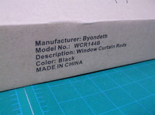 Byondeth Black Curtain Rods for Windows 16 to 144 Inches Adjustable Length 1" WC