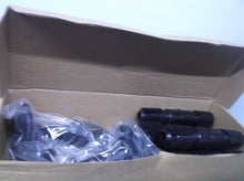 Black Curtain Rod for Windows 48 to 84 inch with 2pcs Curtain Holdbacks