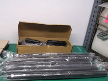 Black Curtain Rod for Windows 48 to 84 inch with 2pcs Curtain Holdbacks