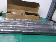 Black Curtain Rod for Windows 48 to 84 inch with 2pcs Curtain Holdbacks
