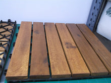 Interlocking Deck Tiles Outdoor All Weather 9 Pcs - 12x12" Acacia Wood Patio Pla