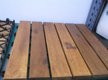 Interlocking Deck Tiles Outdoor All Weather 9 Pcs - 12x12" Acacia Wood Patio Pla