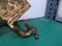 Vintage cramp on bench top vice