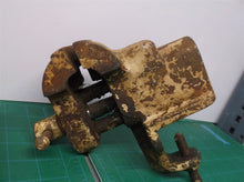 Vintage cramp on bench top vice