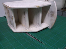 4 slot wooden desk organizer white