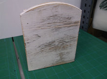 4 slot wooden desk organizer white