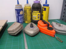 4 chalk lines with chalk