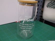 12 Employee Appreciation Gifts Bulk 16 oz Inspirational Thank You Glass Cups wit