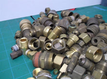9 + lbs Assorted brass fitting connectors and couplings
