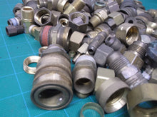 9 + lbs Assorted brass fitting connectors and couplings
