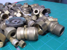 9 + lbs Assorted brass fitting connectors and couplings