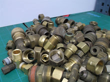 9 + lbs Assorted brass fitting connectors and couplings