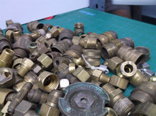 9 + lbs Assorted brass fitting connectors and couplings