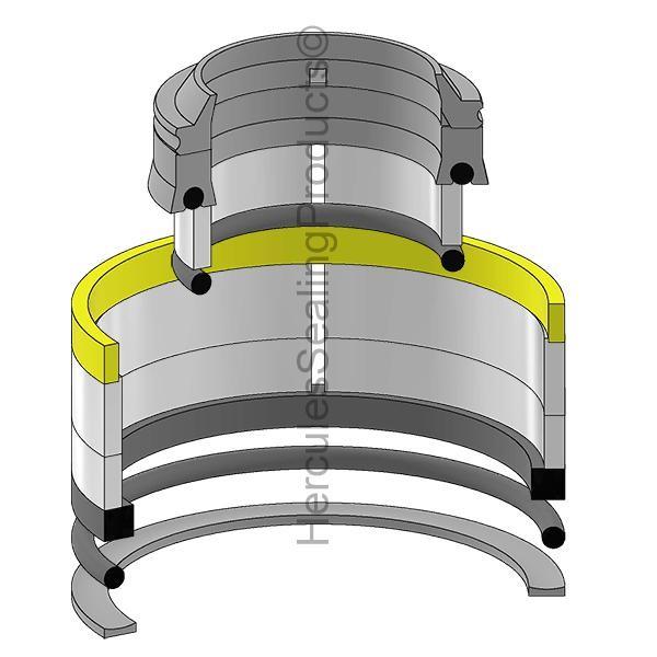 605752 Reeving Cylinder Seal Kit Fits McNeilus Refuse Hauler XC High