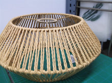 wicker ceiling light fixture with hardware