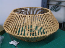 wicker ceiling light fixture with hardware