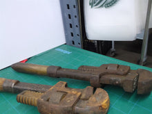 lot of 4 vintage adjustable pipe wrenches