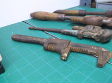 lot of 4 vintage adjustable pipe wrenches