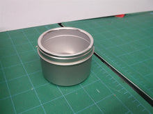 lot of 15 1 3/4 inch Deep Metal Tins - 2 1/2" diameter Round, 4 oz, Window Lid