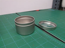 lot of 15 1 3/4 inch Deep Metal Tins - 2 1/2" diameter Round, 4 oz, Window Lid
