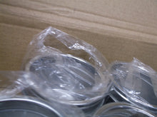 lot of 15 1 3/4 inch Deep Metal Tins - 2 1/2" diameter Round, 4 oz, Window Lid