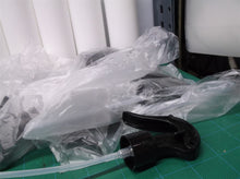 Lot of 6 150ml white bottles with 12 black pump spray nozzles